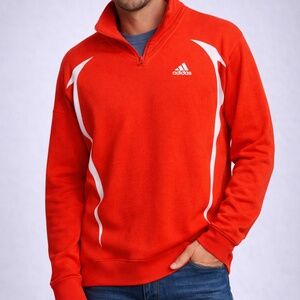 Adidas | Men’s Pullover Sweatshirt | Medium | 1/4 Zip Athletic Top